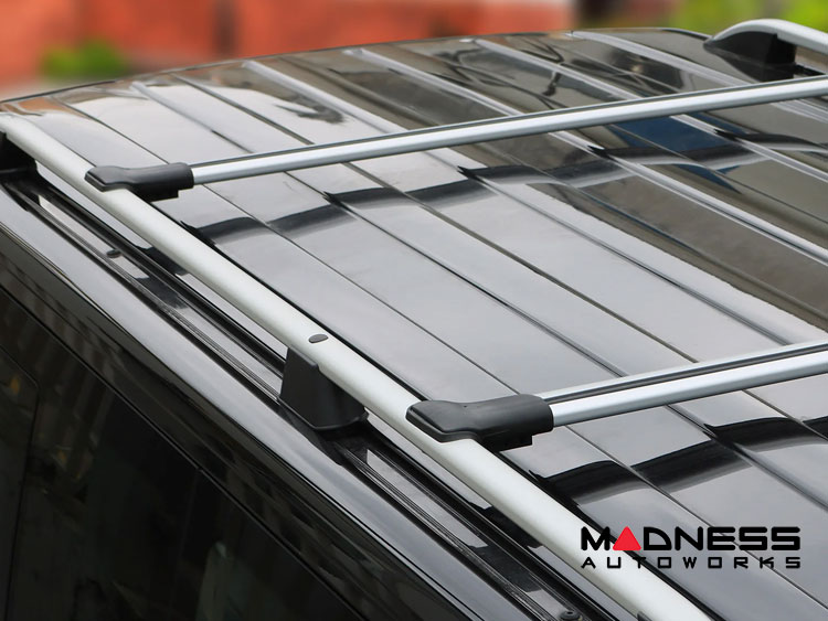 Jeep Renegade Roof Rack Cross Bars - for models w/ factory roof rails - Silver